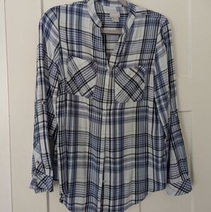 Chico's Button Down Top Size 0 ( Size 2-4)
